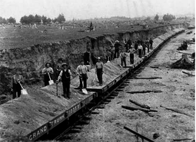 grand trunk railways open there montreal toronto line