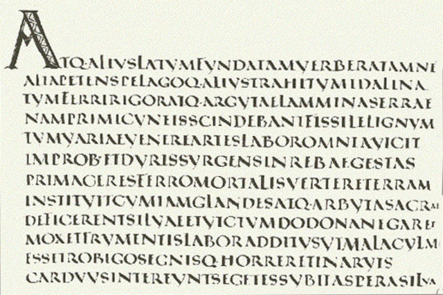 Moderna-Aparecen otros Tipos de Escritura como la Semiuncial