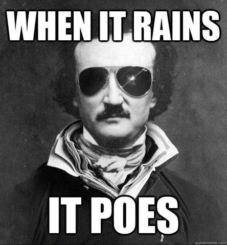 Poe writes his first poem.