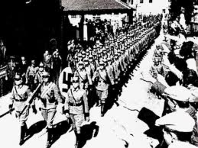 German troops marched into Austria