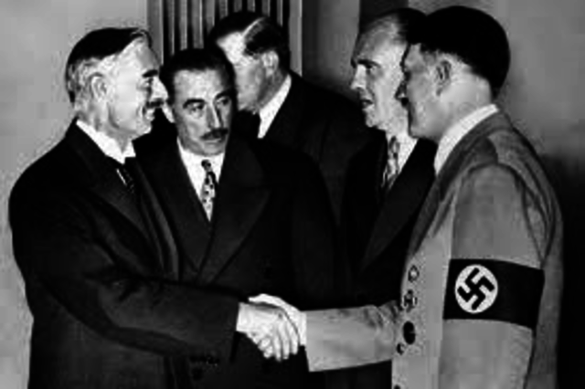 Hitler signs munich agreement, which turns sudetenland into Germany.