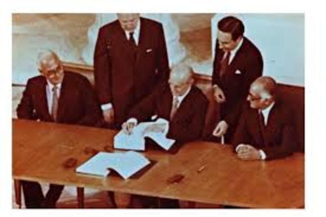 Υπογραφή ένταξης Ελλάδας στην ΕΟΚ