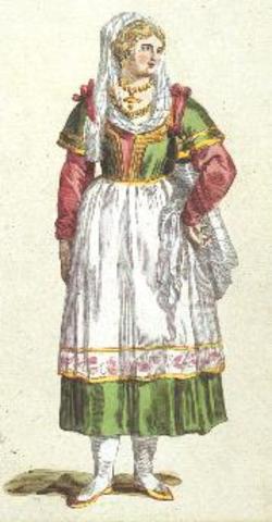 Ενδυμασία αρχόντισσας της Πάρου.