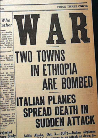 Mussolini Invades Ethiopia
