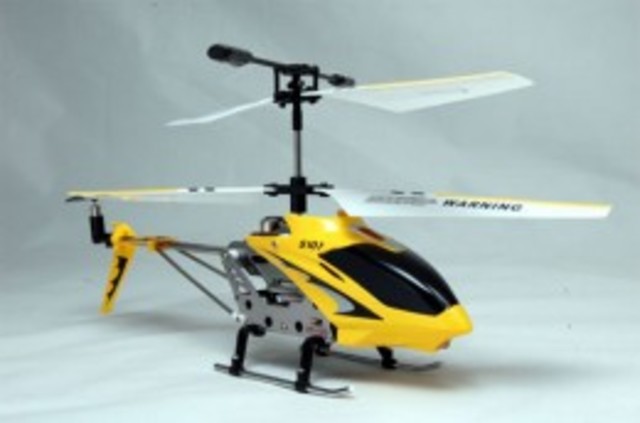 got their first toy helicoptor