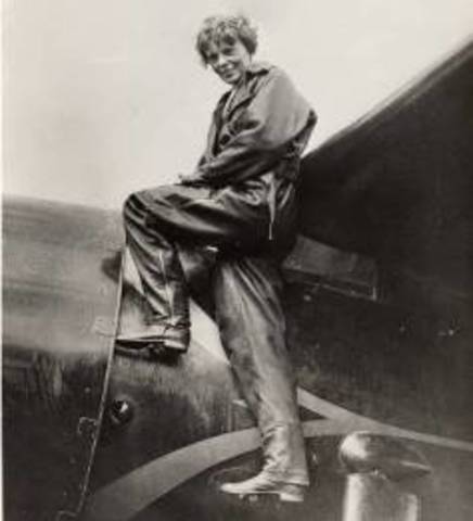 Amelia is 'hooked" on flying