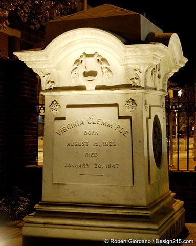 Poe's wife Virginia dies of tuberculosis at their home in the Bronx.