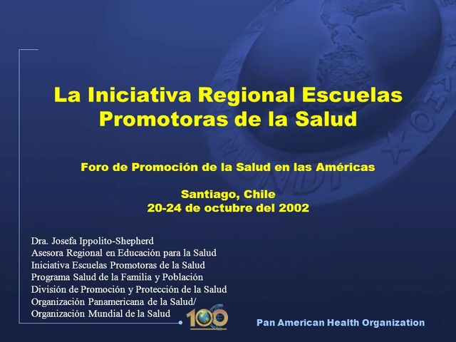 FORO DE PROMOCIÓN DE LA SALUD DE LAS AMERICAS