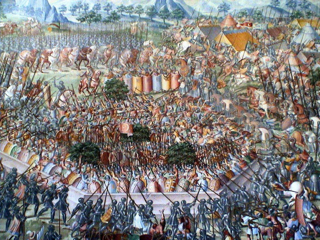 The battle of St. Quentin