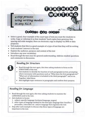 4 Step Process for Writing Professional Learning