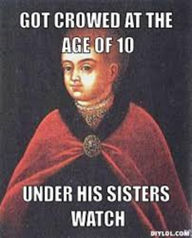 becomes tsar at age 10