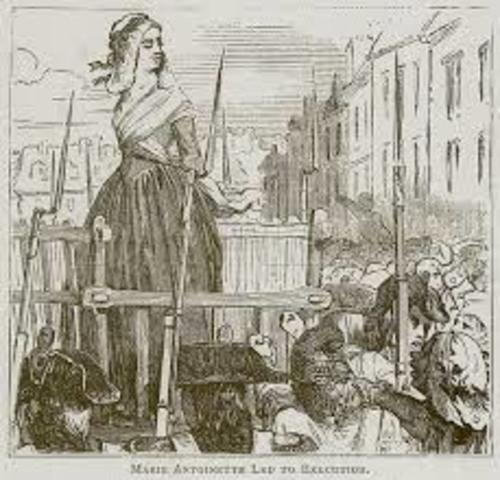 Marie-Antoinette tried and executed.