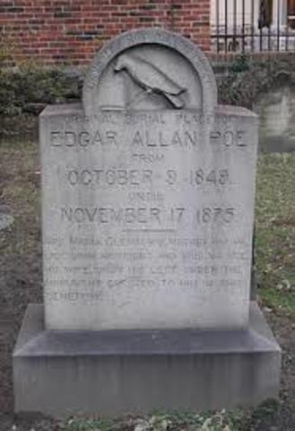 Edgar Allen Poe Dies.Any time there isn’t a day or a month its always JANUARY 1st