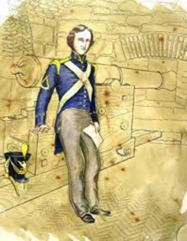 Poe enlistsin the U.S. Army and shortly after his book is published