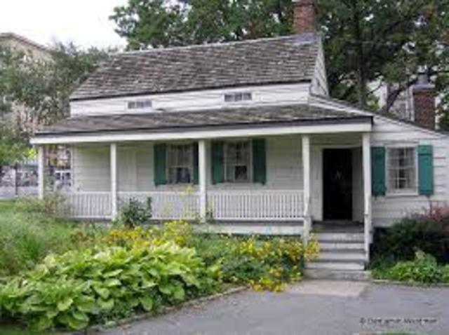 Poe's wife Virginia dies of tuberculosis at their home in the Bronx.