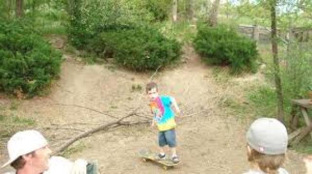 My first time skate bording