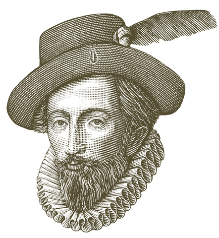 Walter Raleigh comes to the New World