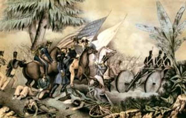 The U.S. wins the Battle of Palo Alto.