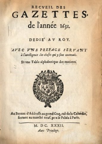 Siglo XVII - Gacetas