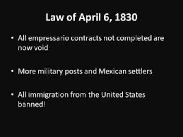 Decree of April 6,1830