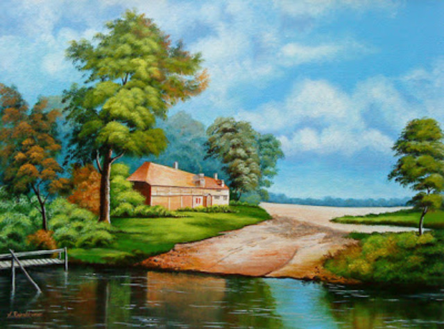 landscape painting began