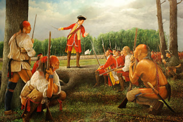 Bataille de Lkae George - Indians Abandon Britannique