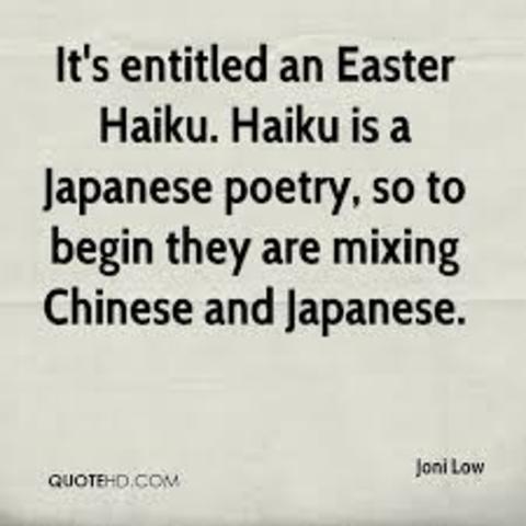 Haiku poetry begins