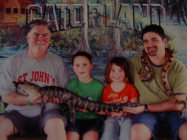 We held a crocodile in Florida