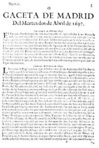 Periódico "Gaceta "(Madrid)