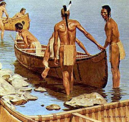 Francais perdu leurs fideles et Hurons disperser par les Iroquois