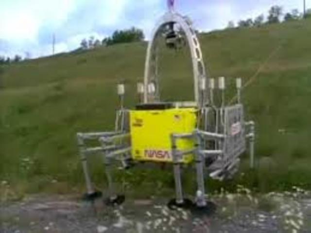 Dante an 8-legged walking robot developed at Carnegie Mellon University