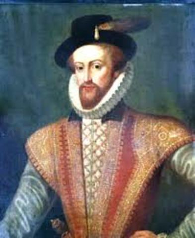 Walter Raleigh comes to the New World