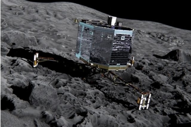 First manmade probe to land on a comet