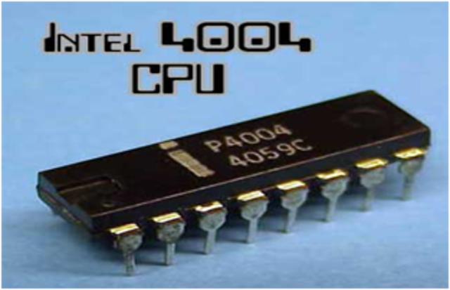 aparece el microprocesador Intel 4004