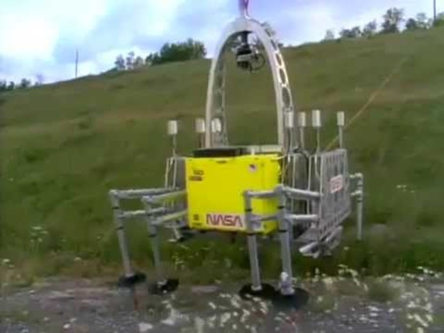 Dante an 8-legged walking robot developed at Carnegie Mellon University