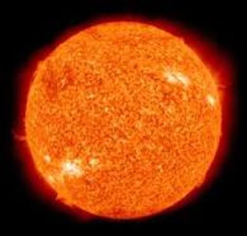 first photo of the sun