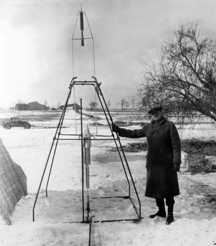 The first fueled rocket