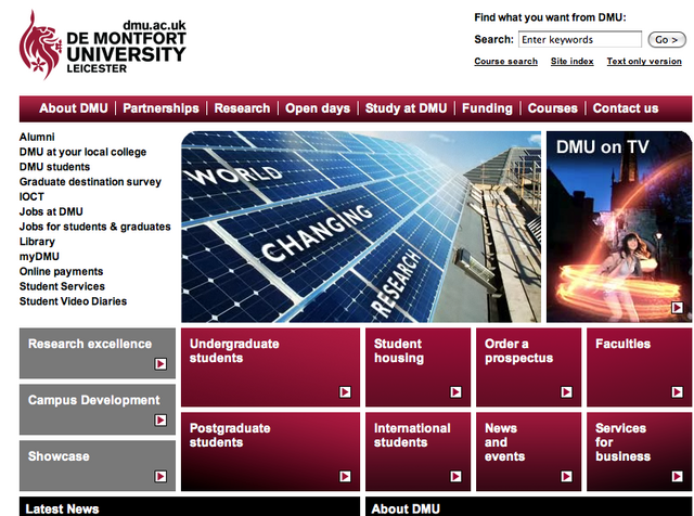 Studying in De Monfort University