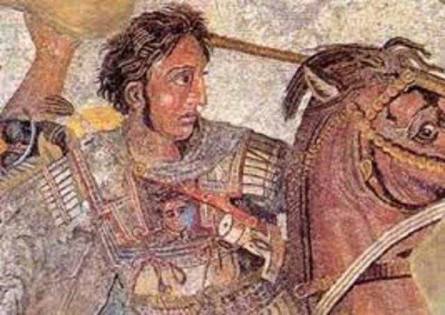 Alejandro Magno, rey de Macedonia y Grécia.