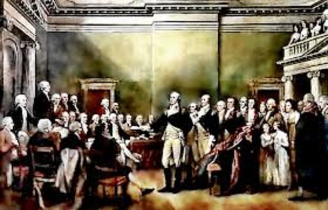 Washington resigns as Commander in Chief