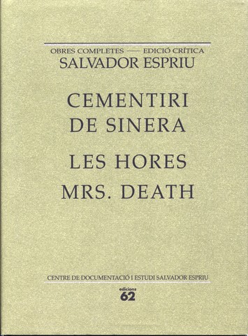 Escriu el llibre " Les hores "