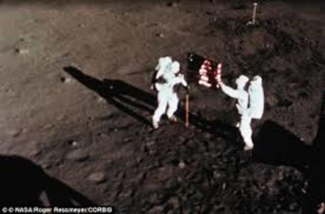 The first men to walk on the moon.