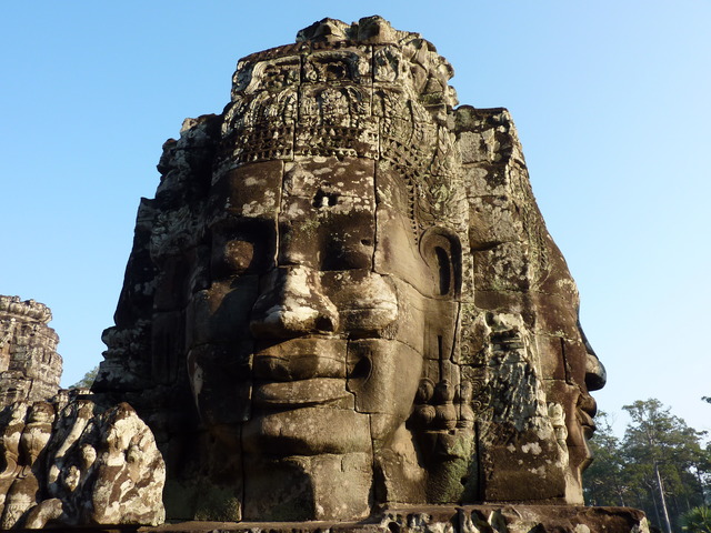 The Bayon Temple is built by Jayavarman VII