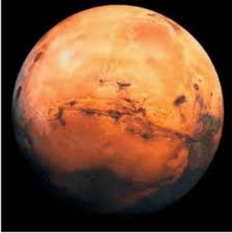 First sighting of Mars