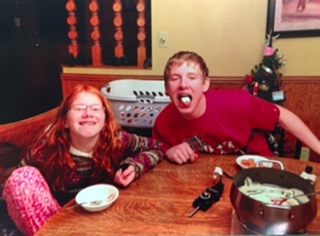 Enjoying time with me big brother.