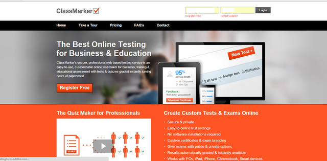 Traditsiooniline integreeritud kontrolltöö ag aCLASSMARKER keskkonna abil