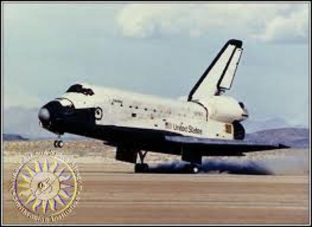 First reusable manned spacecraft by U.S.