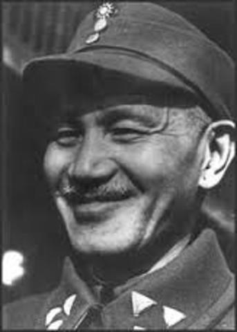 Chiang Kai Shek taken prisoner.