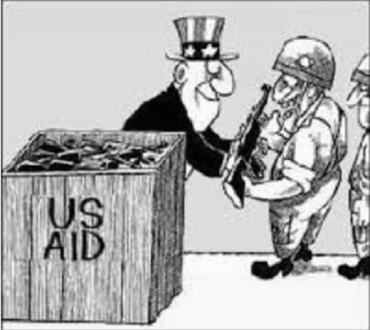 U.S. sends military Aid