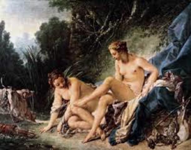 François Boucher, Diana después del Baño.